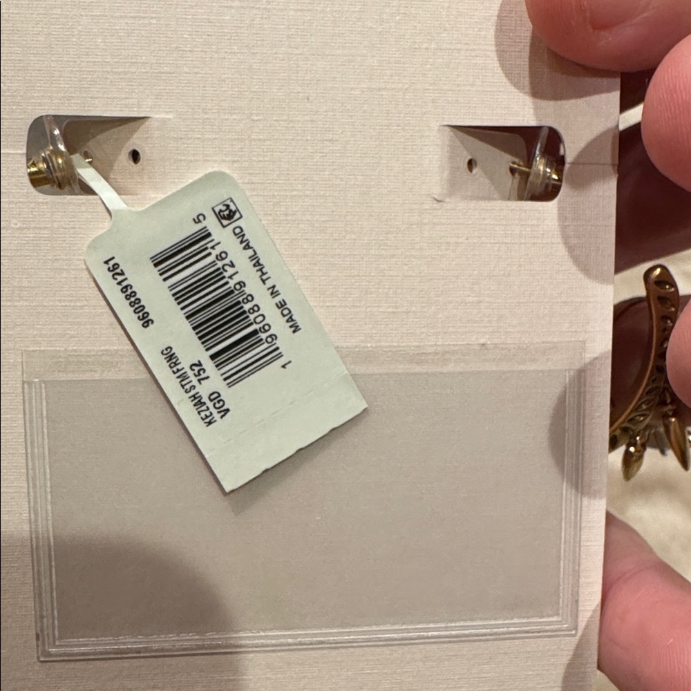 Kendra Scott Keziah Vintage Gold Statement Fringe Hoop Earrings - Picture 4 of 5